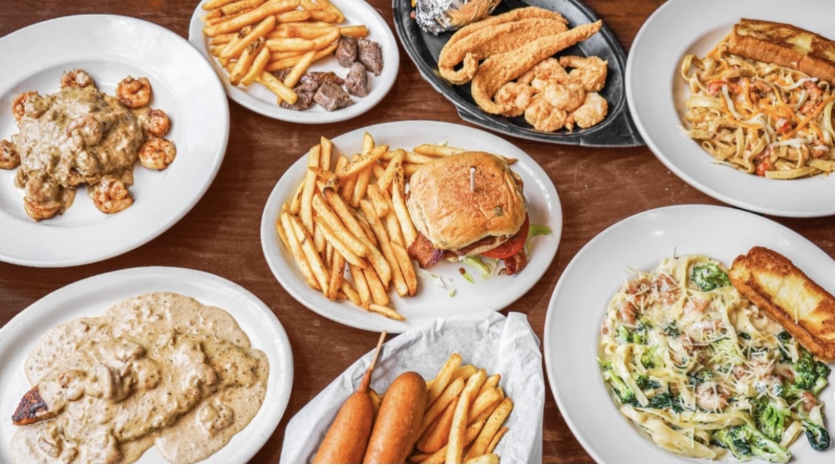 A spread of dishes from Cecil's